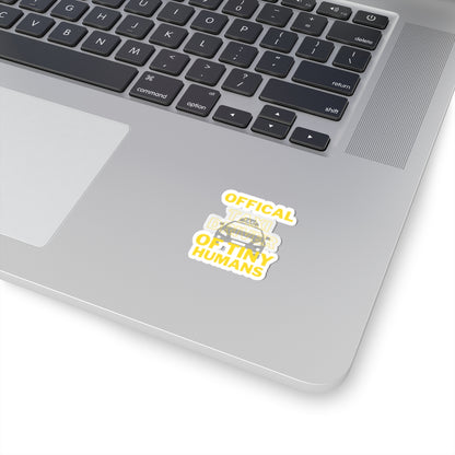 Official Taxi Driver of Tiny Humans Sticker - Fun Parent Humor