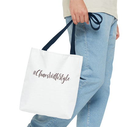 #ChaosWithStyle Tote Bag - Trendy Reusable Fashion Bag for Everyday Use