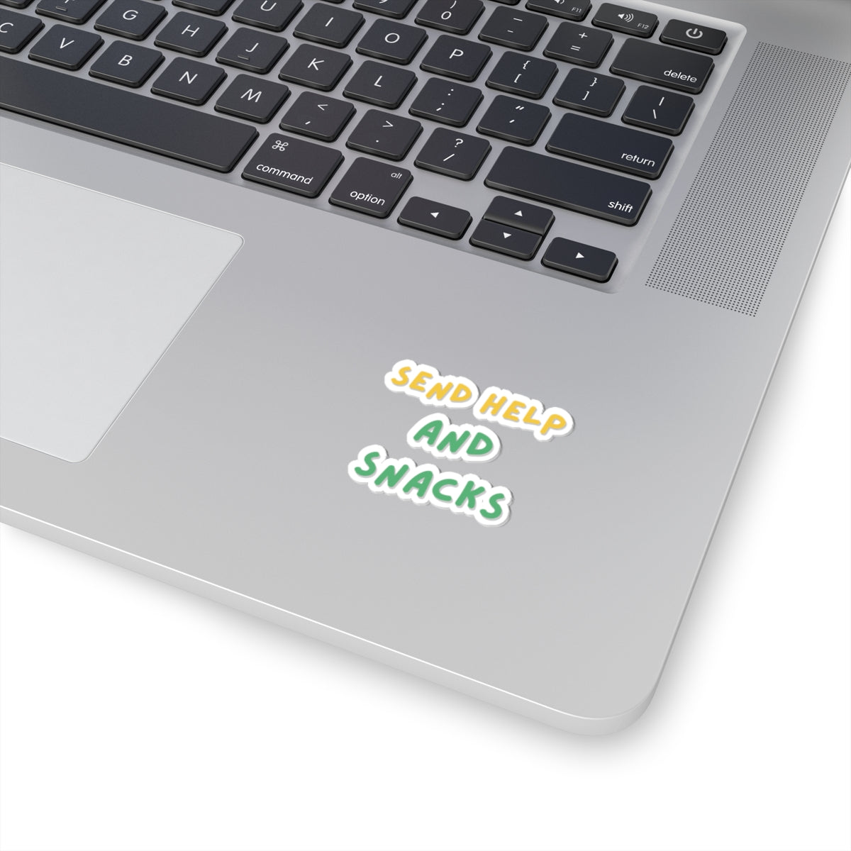 Fun Kiss-Cut Stickers - 'Send Help and Snacks'