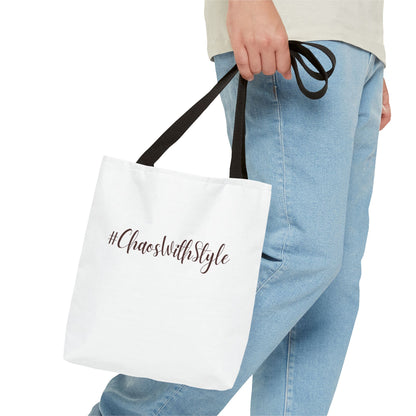 #ChaosWithStyle Tote Bag - Trendy Reusable Fashion Bag for Everyday Use