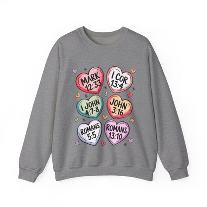 Christian Valentine's Hearts Sweatshirt