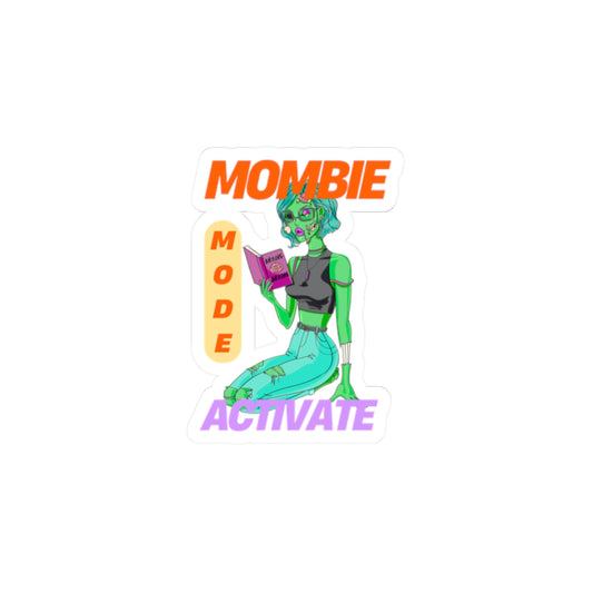 Mombie Mode Kiss-Cut Stickers | Fun Dorm Decor & Gifts for Moms