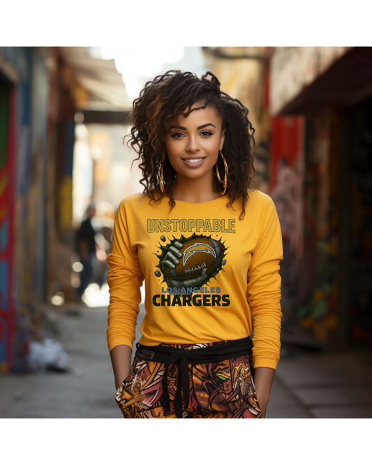 Los Angeles Chargers – “Shock the System.” (PNG)