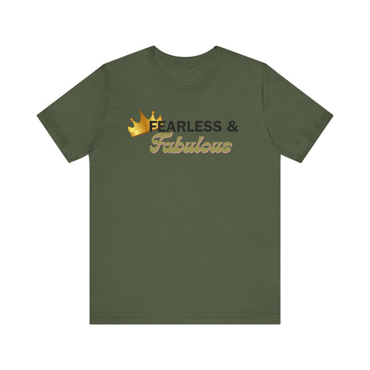 Fearless & Fabulous Unisex Jersey Tee - Own Your Confidence Empowering Statement Shirt