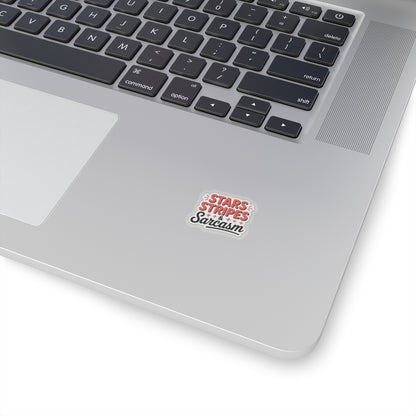 Stars Stripes & Sarcasm Kiss-Cut Stickers - Fun Vinyl Decals for Laptops, Water Bottles, Journals, and Party Favors