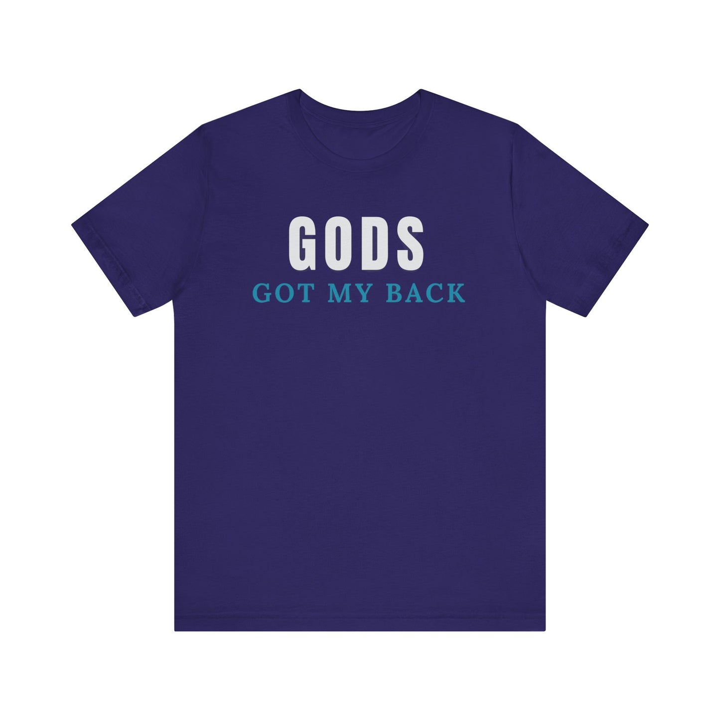 Embrace Divine Support - 'GODS GOT MY BACK' Unisex Short Sleeve Shirt