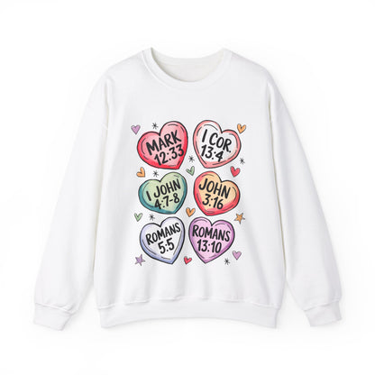 Christian Valentine's Hearts Sweatshirt