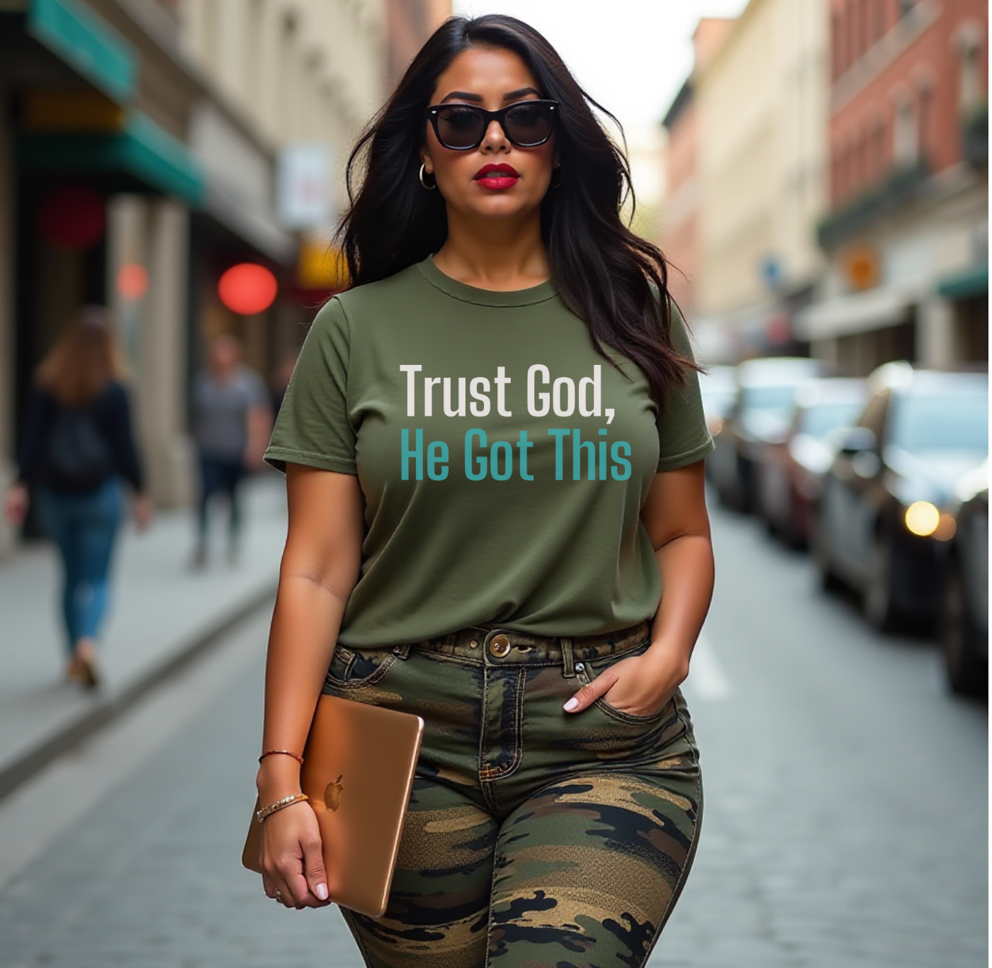 Inspirational Unisex Jersey Tee - "Trust God, He Got This"-Embrace Divine Assurance