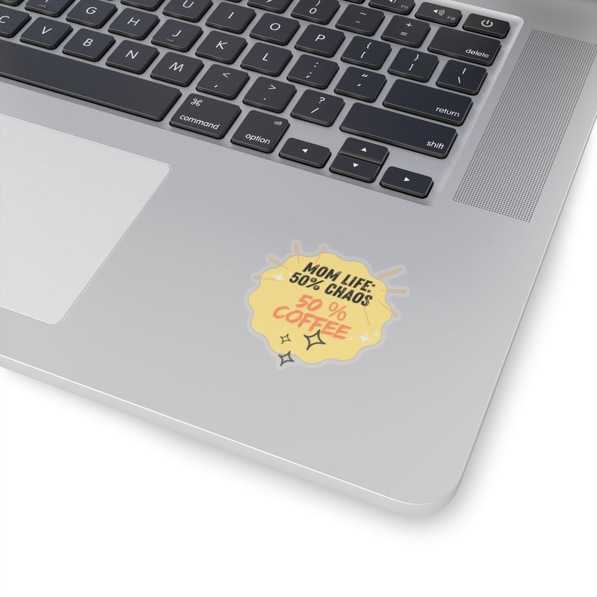 Mom Life Kiss-Cut Stickers - 50% Chaos 50% Coffee