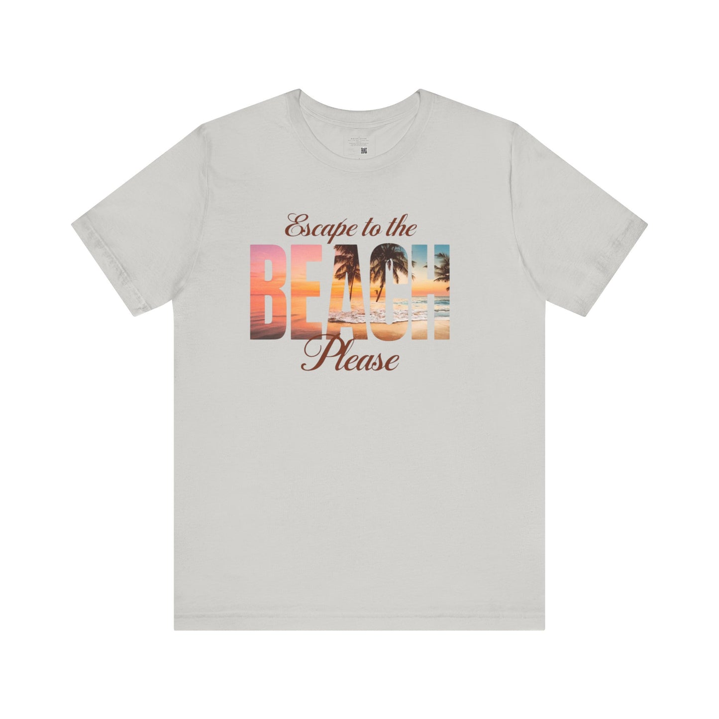 Escape to the Beach Unisex Tee, Summer T-Shirt, Beachwear, Vacation Shirt, Gift for Beach Lovers, Casual Summer Top
