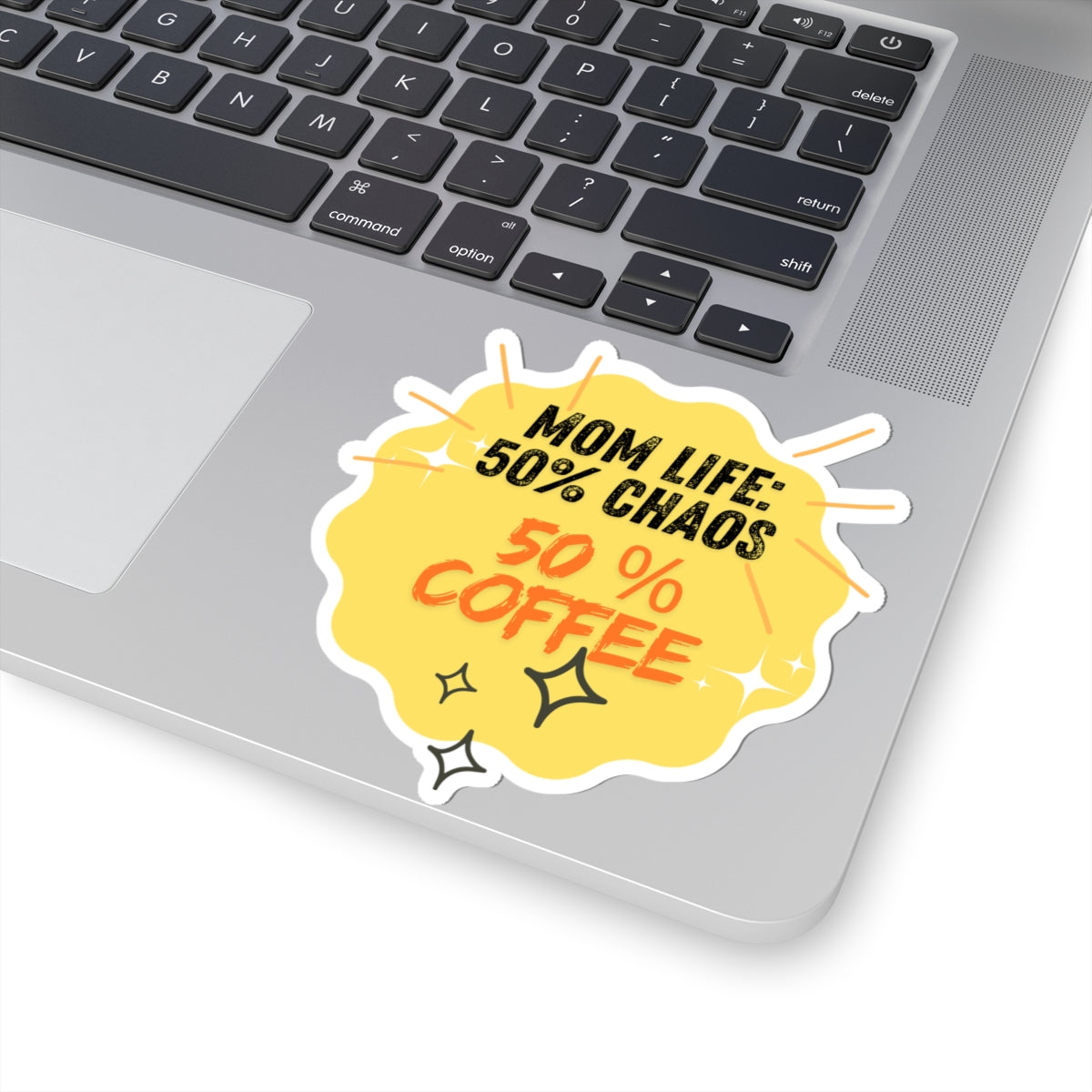 Mom Life Kiss-Cut Stickers - 50% Chaos 50% Coffee