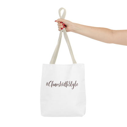 #ChaosWithStyle Tote Bag - Trendy Reusable Fashion Bag for Everyday Use