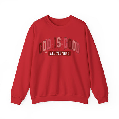 Heavy Blend Crewneck Sweatshirt God Is Good All the time( Christian Valentine)