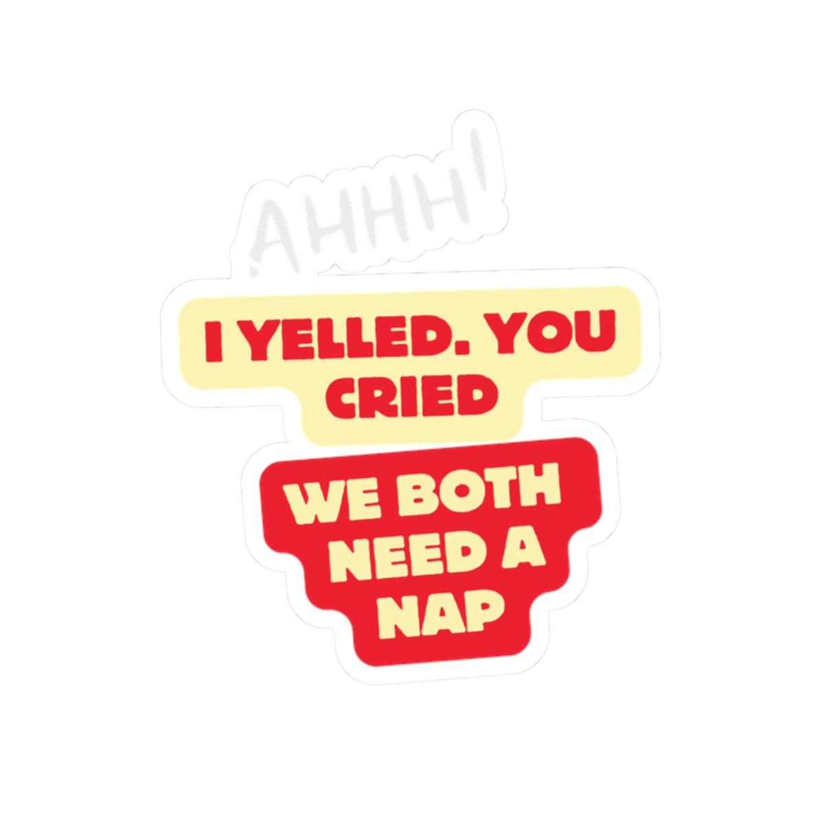 Nap Time Kiss-Cut Stickers - Fun & Relaxing Quotes for Laptop, Journal & Decor