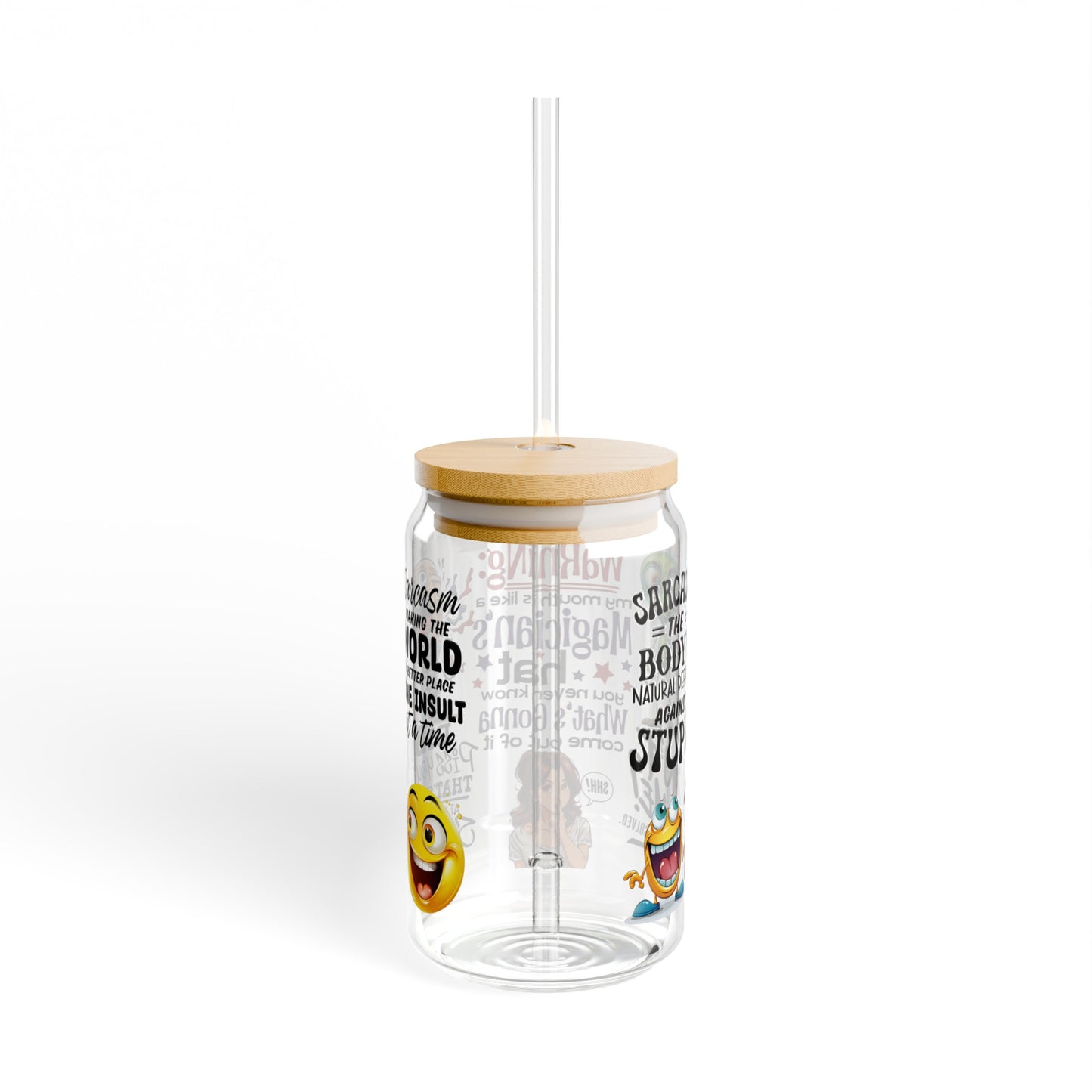 Sarcastic Sipper Glass, 16oz