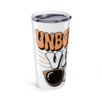 Bothered Vibes Only Tumbler 20oz, Insulated Coffee Cup, Travel Mug, Gift for Friends, Perfect for Work or Home, Fun Drinkware