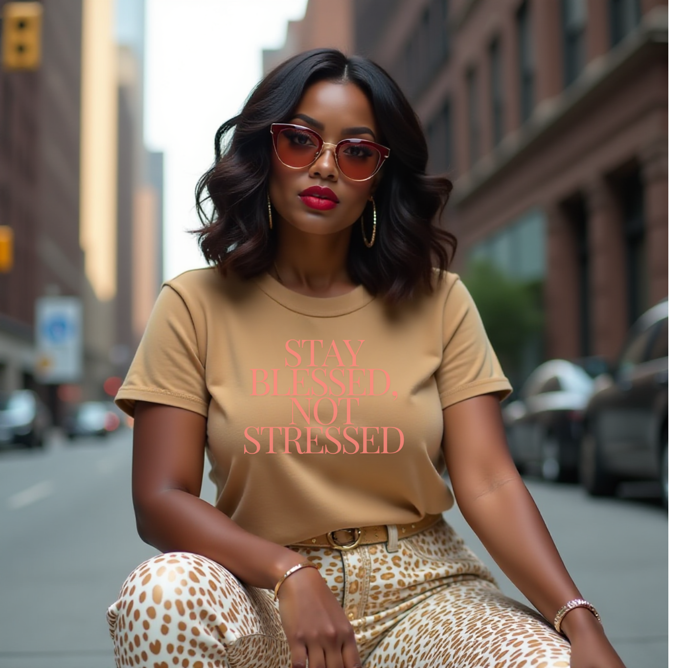Stay Blessed, Not Stressed Unisex Tee - Embrace Positivity