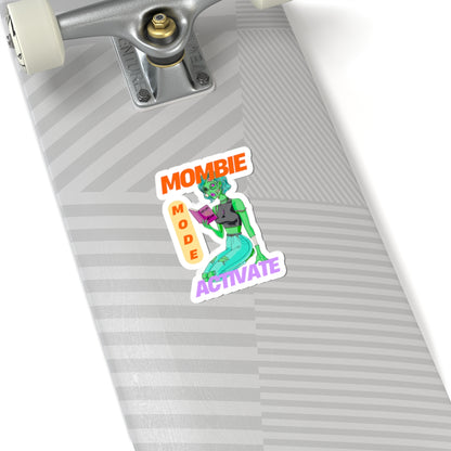 Mombie Mode Kiss-Cut Stickers | Fun Dorm Decor & Gifts for Moms