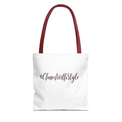 #ChaosWithStyle Tote Bag - Trendy Reusable Fashion Bag for Everyday Use
