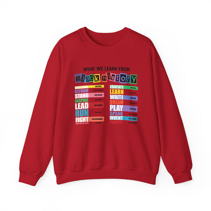 What Did We Learn from Black History Crewneck Sweatshirt