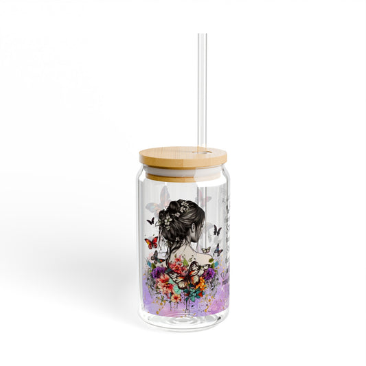 Remember You Are Braver Sipper Glass, 16oz