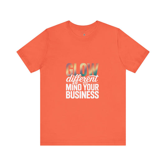 Glow Unisex Jersey Tee - Perfect for Casual Outings, Summer Events, Festivals, and Gift Giving