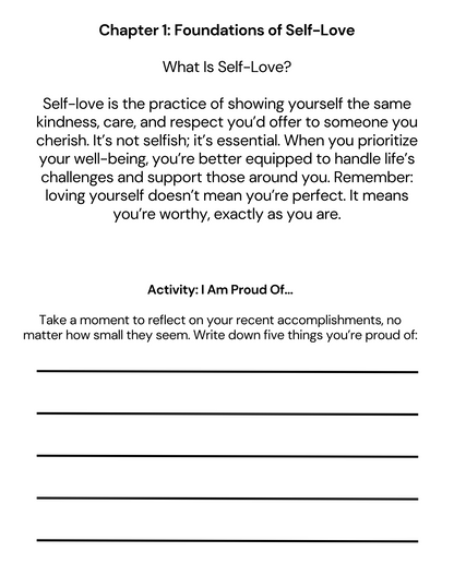 Embracing Me Guided Journal
