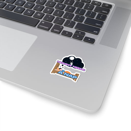 Mommy Needs A Nap Kiss-Cut Stickers - Cute Family Humor for Busy Moms