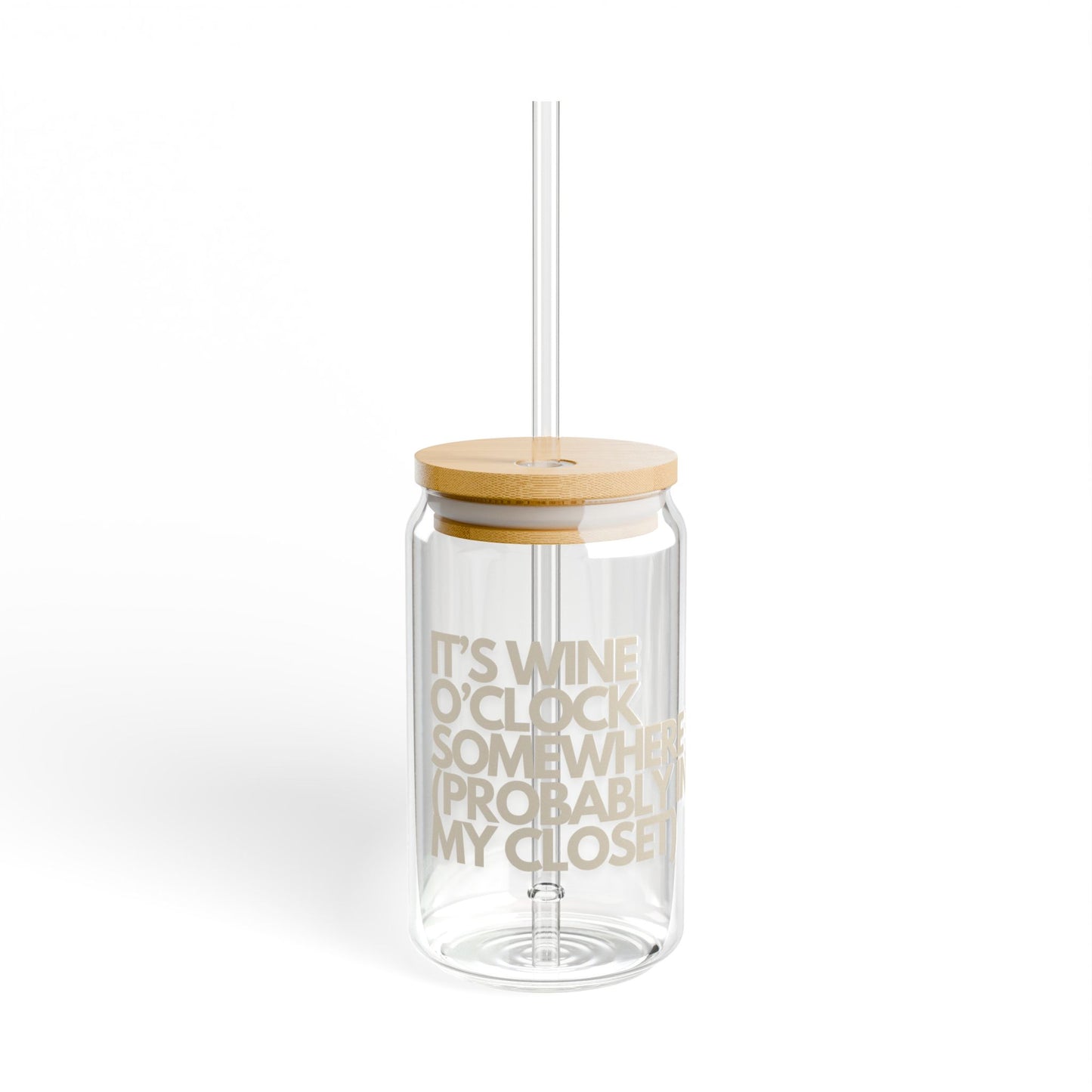 Funny Wine Tumbler - "It's Wine O'Clock Somewhere" - Perfect Gift for Wine Lovers
