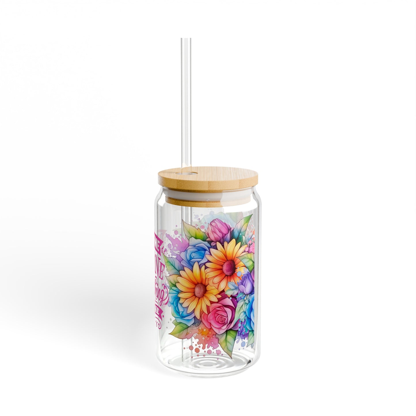 It's Fine I'm Fine Everything is Fine Sipper Glass, 16oz