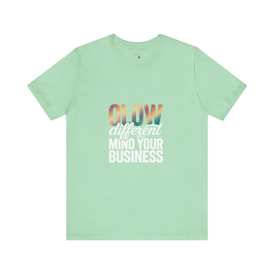 Glow Unisex Jersey Tee - Perfect for Casual Outings, Summer Events, Festivals, and Gift Giving