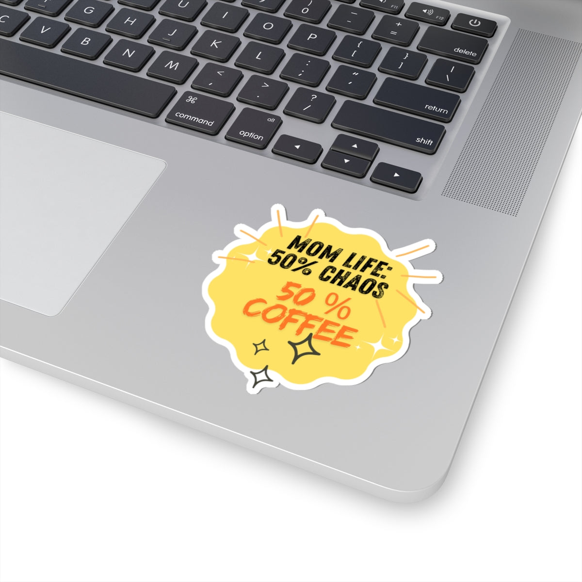 Mom Life Kiss-Cut Stickers - 50% Chaos 50% Coffee