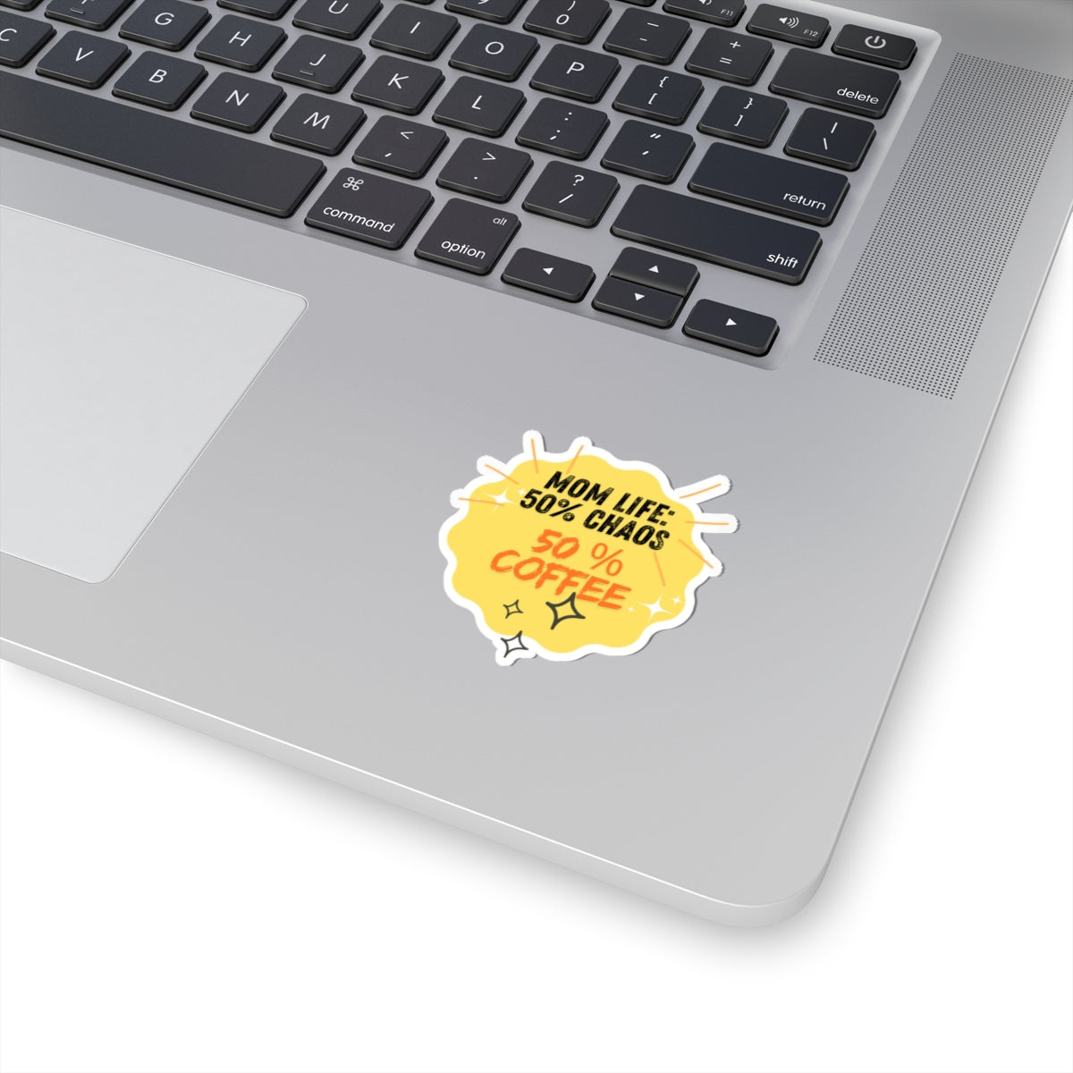 Mom Life Kiss-Cut Stickers - 50% Chaos 50% Coffee