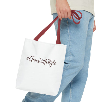 #ChaosWithStyle Tote Bag - Trendy Reusable Fashion Bag for Everyday Use