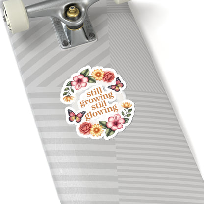 Floral Inspirational Kiss-Cut Stickers | Perfect for Journals, Laptops, Water Bottles, Gifts, and Celebrations