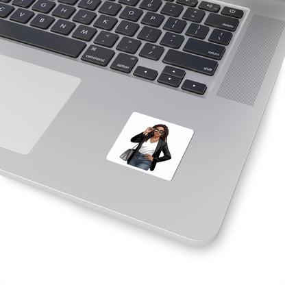 Boss Lady Kiss-Cut Stickers – Empowering Décor for Laptops, Notebooks, and Gifts