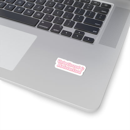 Unbothered & Moisturized Kiss-Cut Stickers - Cute Planner Decor, Laptop Stickers, Self-Care Gifts, Aesthetic Stickers, Wellness Motivation