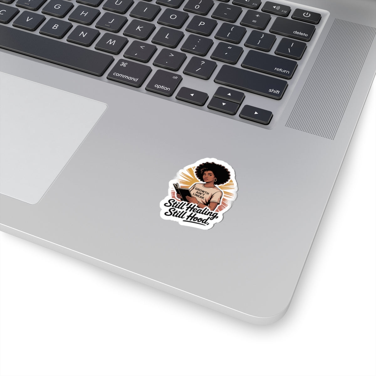 Inspirational Kiss-Cut Stickers, Motivational Laptop Stickers, Growth Ain't Linear Vinyl Decals, Empowering Art Stickers, Self-Healing Gifts