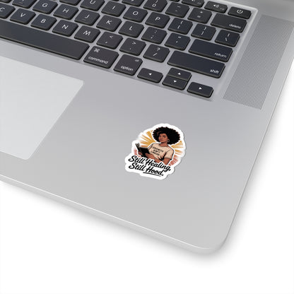 Inspirational Kiss-Cut Stickers, Motivational Laptop Stickers, Growth Ain't Linear Vinyl Decals, Empowering Art Stickers, Self-Healing Gifts