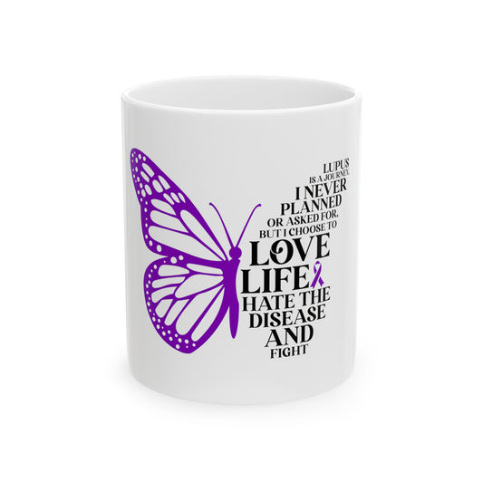 lupus is a journey Ceramic Mug, (11oz, 15oz)