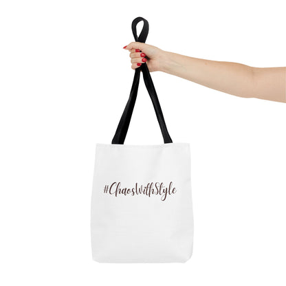 #ChaosWithStyle Tote Bag - Trendy Reusable Fashion Bag for Everyday Use