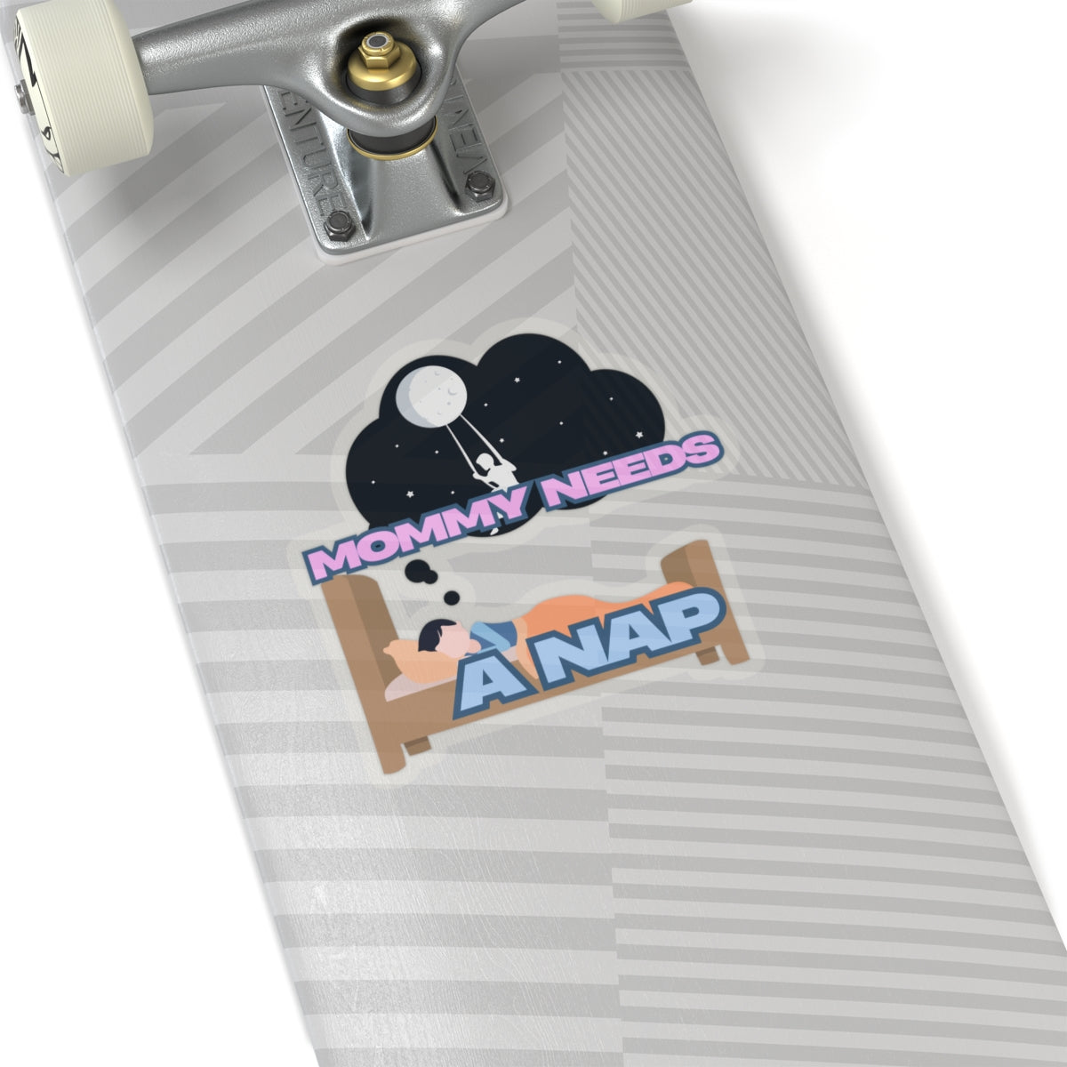 Mommy Needs A Nap Kiss-Cut Stickers - Cute Family Humor for Busy Moms