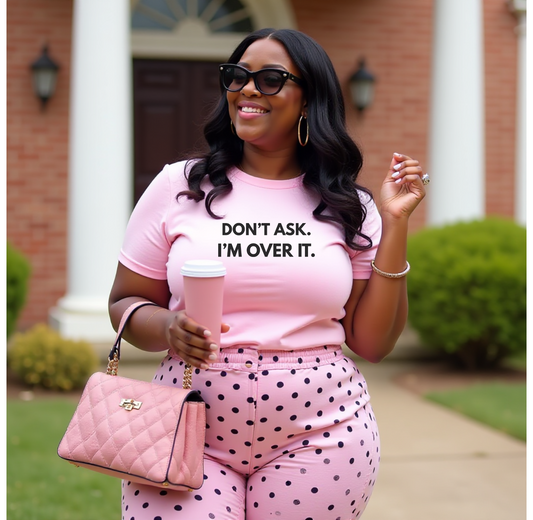 "Don't Ask. I'm Over It" Unisex Jersey Tee - Casual Wear for Life's Frustrations