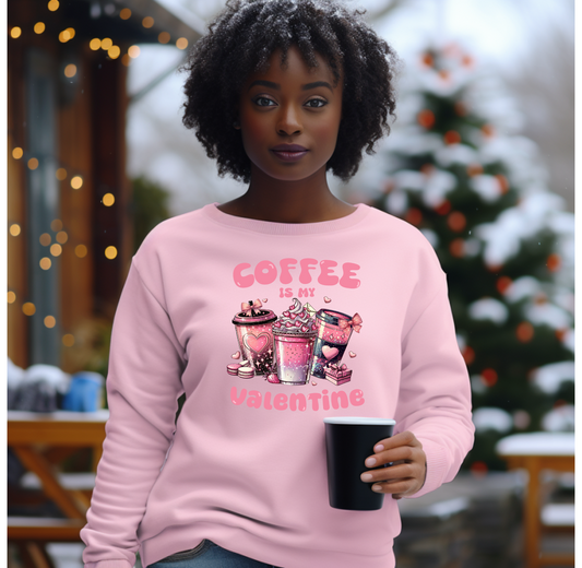 Coffee is My Valentine Hooded Sweatshirt