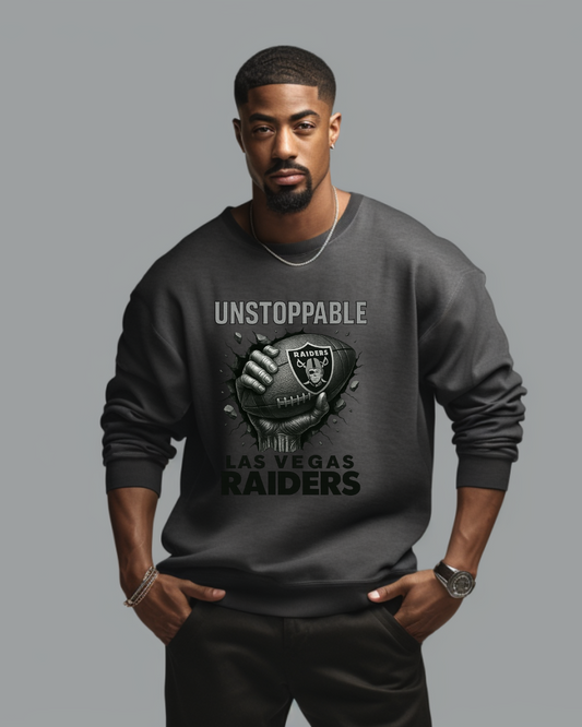 Las Vegas Raiders – “Silver. Black. Unstoppable.” (PNG)