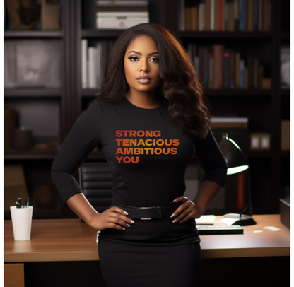 Empowerment Unisex Jersey Tee - Strong Tenacious Ambitious You