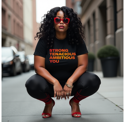 Empowerment Unisex Jersey Tee - Strong Tenacious Ambitious You
