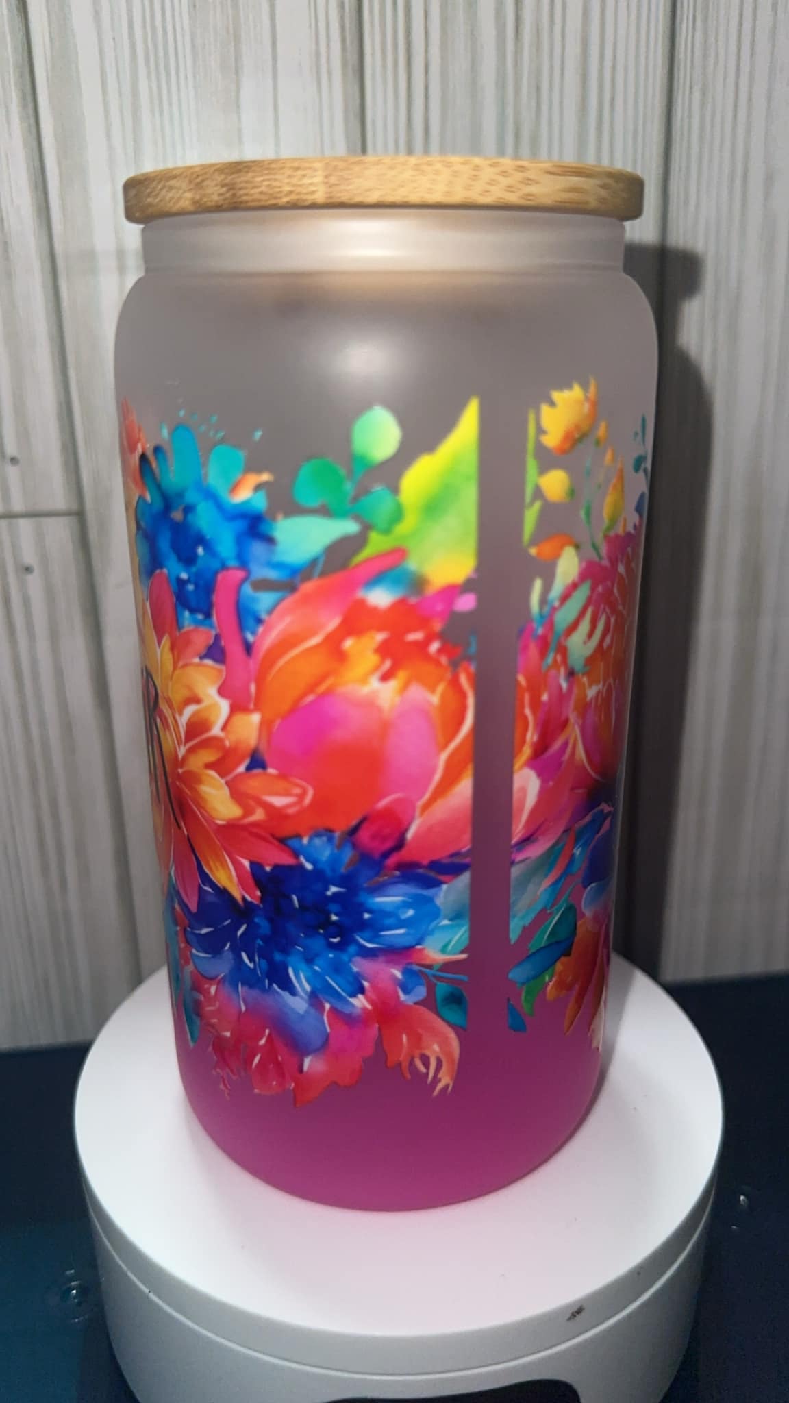 Shine so bright glass tumbler cup