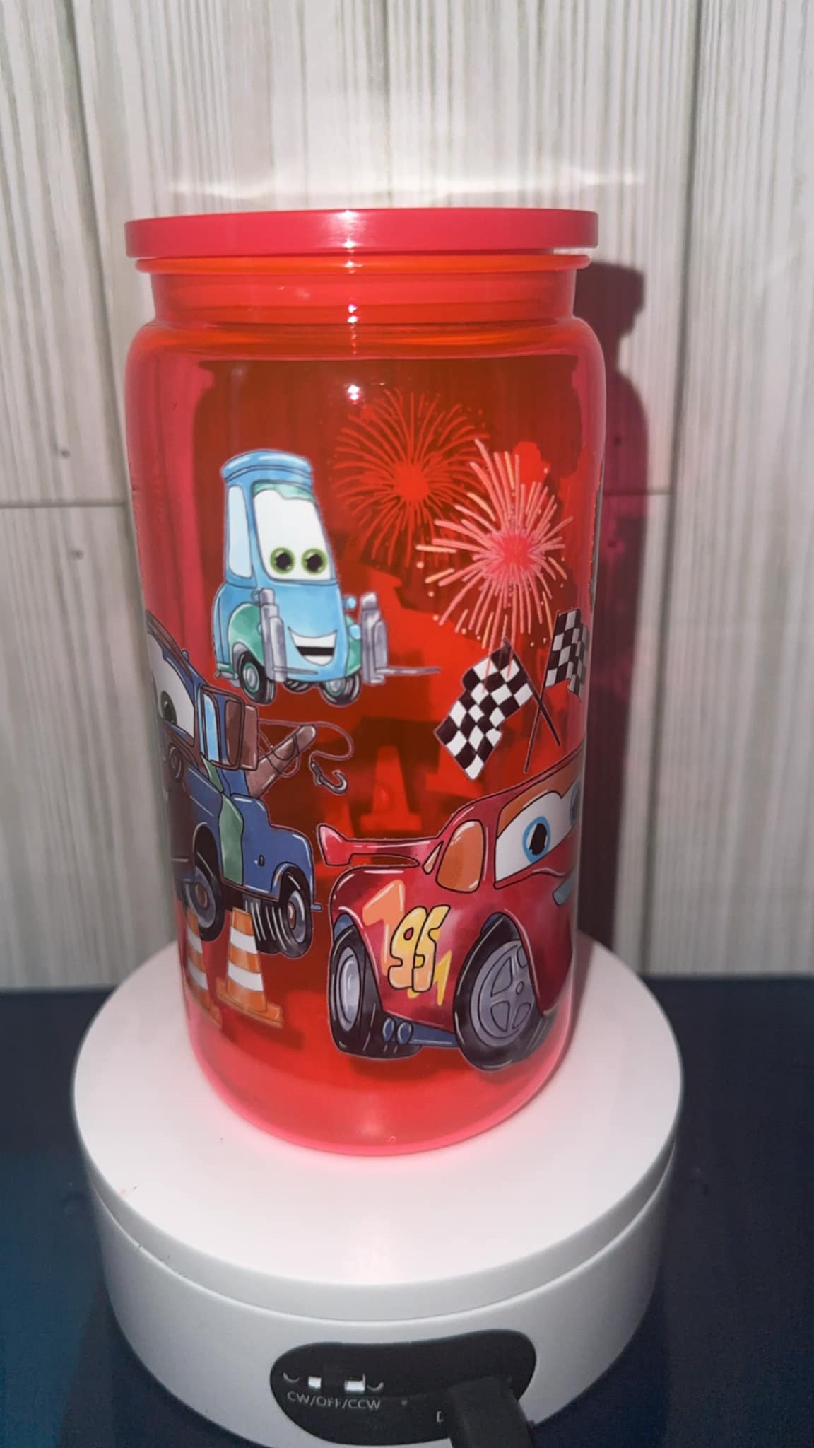 Cars kid acrylic tumbler cup