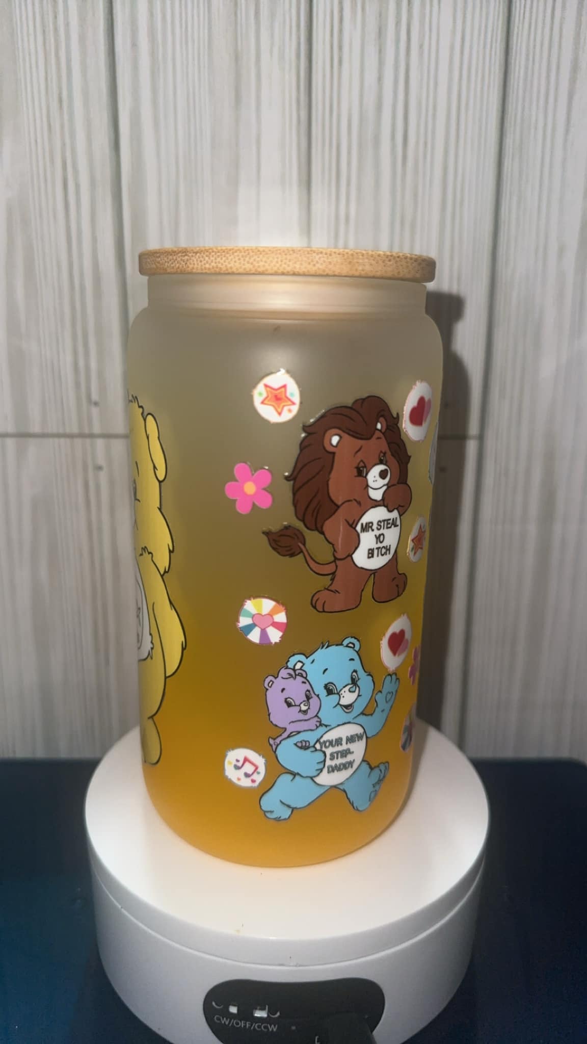 Murder or Sweets Glass tumbler cup
